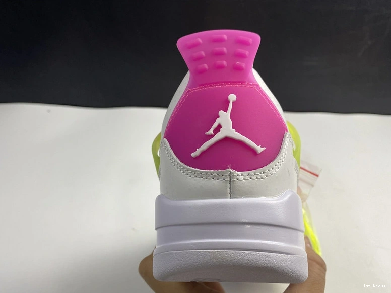 Jordan Retro 4 Pink White (GS) - CV7808-100 Lemon 0420